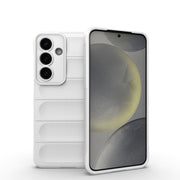 For Samsung Galaxy S25 5G Magic Shield TPU + Flannel Phone Case(White)