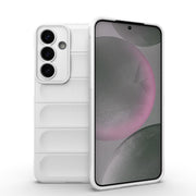 For Samsung Galaxy S25+ 5G Magic Shield TPU + Flannel Phone Case(White)