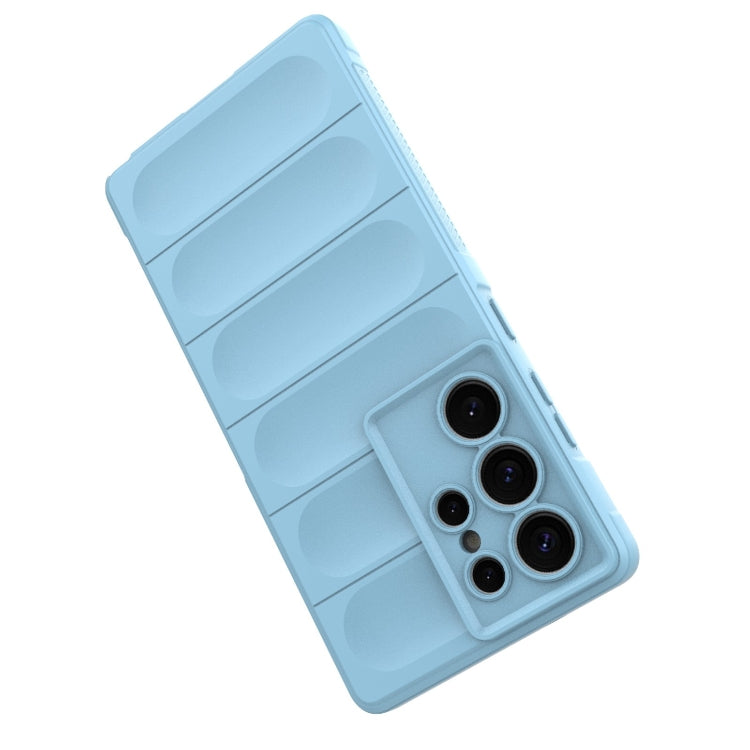 For Samsung Galaxy S25 Ultra 5G Magic Shield TPU + Flannel Phone Case(Grey)