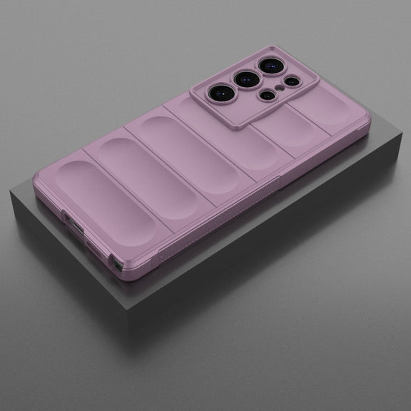 For Samsung Galaxy S25 Ultra 5G Magic Shield TPU + Flannel Phone Case(Purple)