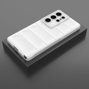 For Samsung Galaxy S25 Ultra 5G Magic Shield TPU + Flannel Phone Case(White)
