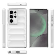 For Samsung Galaxy S25 Ultra 5G Magic Shield TPU + Flannel Phone Case(White)