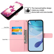 For Honor Magic6 Pro Global 3D Painting Horizontal Flip Leather Phone Case(Rose Butterfly)
