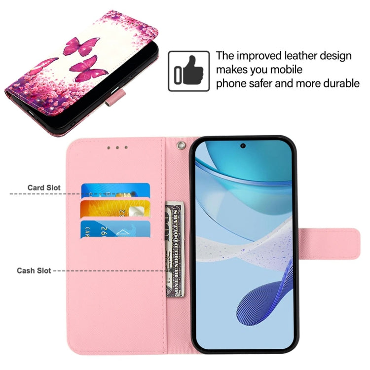 For Honor Magic6 Pro Global 3D Painting Horizontal Flip Leather Phone Case(Rose Butterfly)