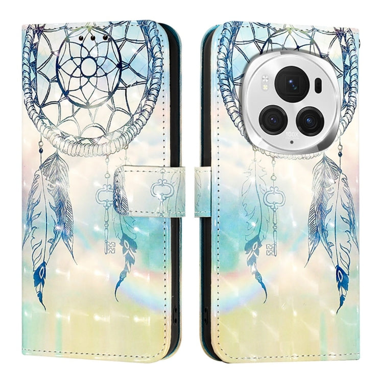For Honor Magic6 Pro Global 3D Painting Horizontal Flip Leather Phone Case(Dream Wind Chimes)