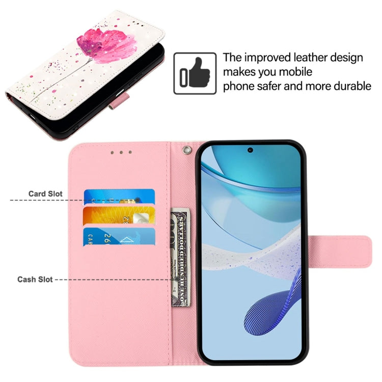 For Honor Magic6 Pro Global 3D Painting Horizontal Flip Leather Phone Case(Flower)