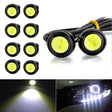 10pcs 23mm 1.5W DC12V Motorcycle Eagle Eye Light Double Lens Strobe Light(White Light) - Eagle Eye Lights by PMC TechLife | Online Shopping South Africa | PMC TechLife | Buy Now Pay Later Mobicred