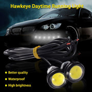 10pcs 23mm 1.5W DC12V Motorcycle Eagle Eye Light Double Lens Strobe Light(White Light)