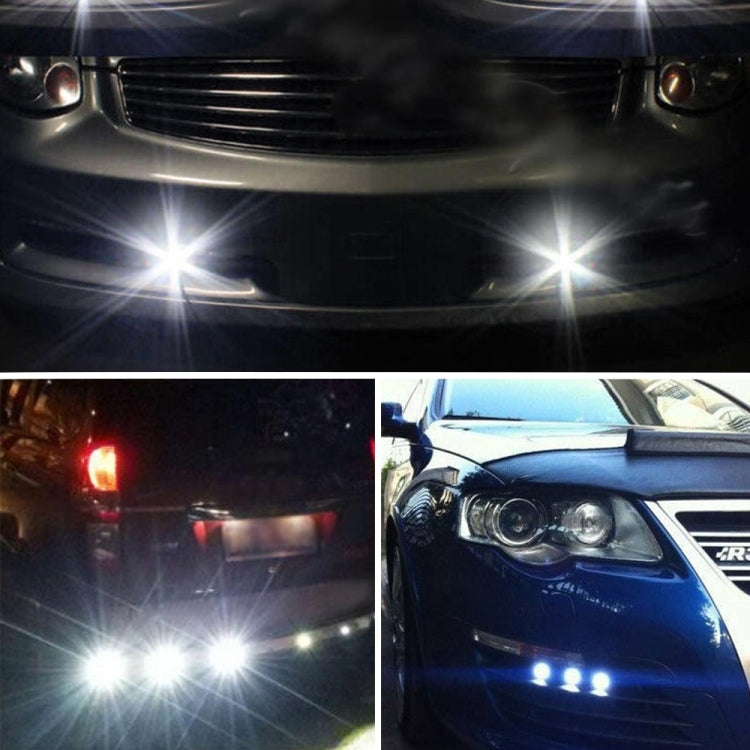 10pcs 23mm 1.5W DC12V Motorcycle Eagle Eye Light Double Lens Strobe Light(White Light)