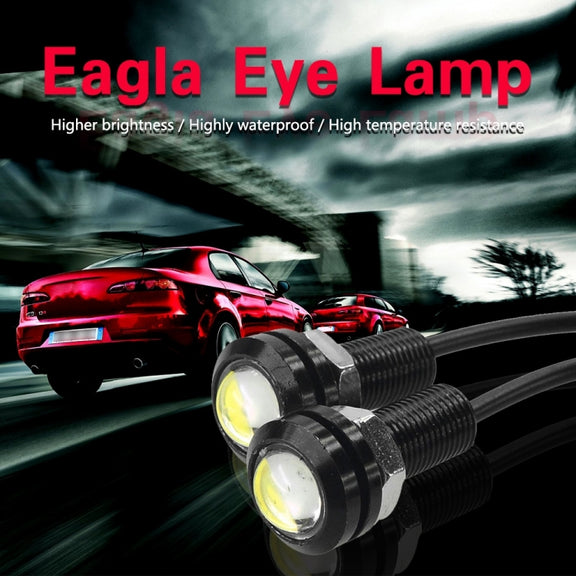10pcs 23mm 1.5W DC12V Motorcycle Eagle Eye Light Double Lens Strobe Light(White Light)