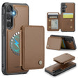 For Samsung Galaxy S24 FE 5G JEEHOOD J05 Business Magnetic Style RFID Leather Phone Case(Brown) - Galaxy S24 FE 5G Cases by JEEHOOD | Online Shopping South Africa | PMC Jewellery | Buy Now Pay Later Mobicred