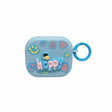 For AirPods 3 Fresh 3D Text Skin Feel Earbuds Box PC Case(Blue) - For AirPods 3 by PMC Jewellery | Online Shopping South Africa | PMC Jewellery | Buy Now Pay Later Mobicred