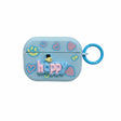 For AirPods Pro Fresh 3D Text Skin Feel Earbuds Box PC Case(Blue) - For AirPods Pro by PMC Jewellery | Online Shopping South Africa | PMC Jewellery | Buy Now Pay Later Mobicred