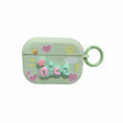 For AirPods Pro Fresh 3D Text Skin Feel Earbuds Box PC Case(Green) - For AirPods Pro by PMC Jewellery | Online Shopping South Africa | PMC Jewellery | Buy Now Pay Later Mobicred