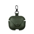 For Redmi Buds 5 / 6S Business Leather Earphone Protective Case with Hook(Green) - Xiaomi Earphone Case by PMC Jewellery | Online Shopping South Africa | PMC Jewellery | Buy Now Pay Later Mobicred