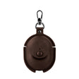 For Redmi Buds 4 Business Leather Earphone Protective Case with Hook(Dark Brown) - Xiaomi Earphone Case by PMC Jewellery | Online Shopping South Africa | PMC Jewellery | Buy Now Pay Later Mobicred