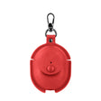 For Redmi Buds 4 Business Leather Earphone Protective Case with Hook(Red) - free shipping - PMC Jewellery - Order now!