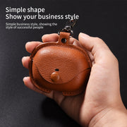 For Redmi Buds 5 Pro / Buds 4 Pro Business Leather Earphone Protective Case with Hook(Black)