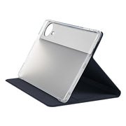 For Teclast T50 HD / T50 Max Anti-slip Texture Smart Tablet Leather Folio Case(Dark Blue)
