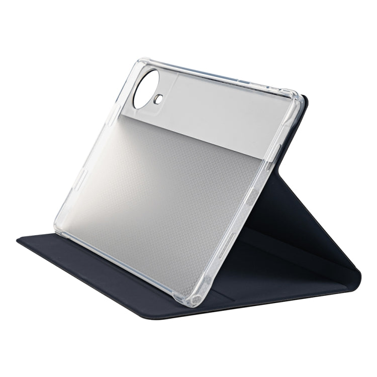 For Teclast T50 HD / T50 Max Anti-slip Texture Smart Tablet Leather Folio Case(Dark Blue)