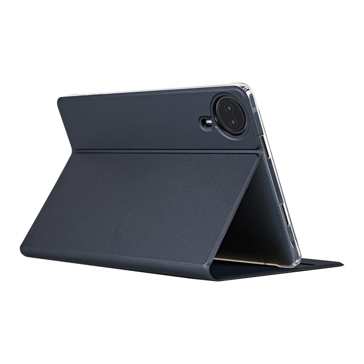 For Teclast T50 HD / T50 Max Anti-slip Texture Smart Tablet Leather Folio Case(Dark Blue)