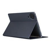 For Teclast T50 HD / T50 Max Anti-slip Texture Smart Tablet Leather Folio Case(Dark Blue)