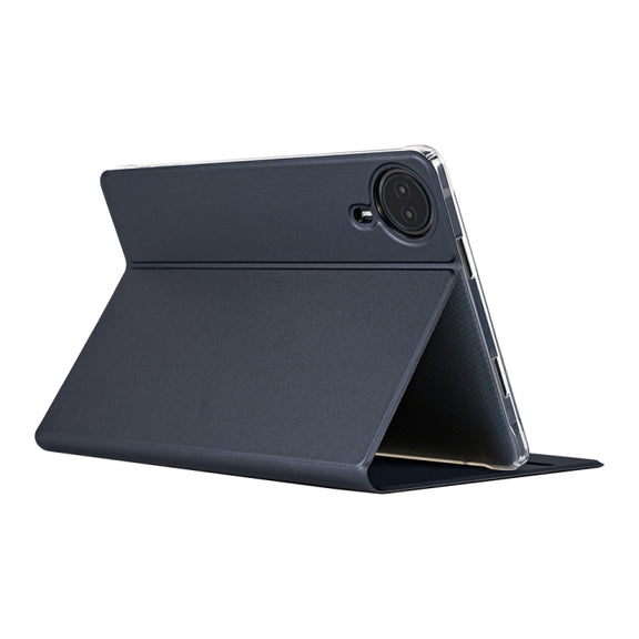 For Teclast T50 HD / T50 Max Anti-slip Texture Smart Tablet Leather Folio Case(Dark Blue)