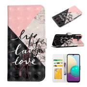 For Samsung Galaxy S25 5G Oil Embossed 3D Drawing Leather Phone Case(Stitching Marble)