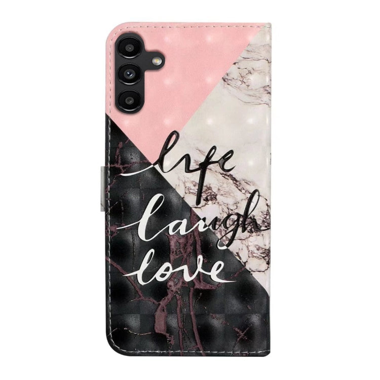 For Samsung Galaxy S25 5G Oil Embossed 3D Drawing Leather Phone Case(Stitching Marble)