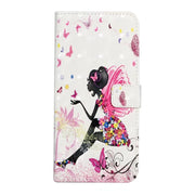 For Samsung Galaxy S25 5G Oil Embossed 3D Drawing Leather Phone Case(Flower Fairy)