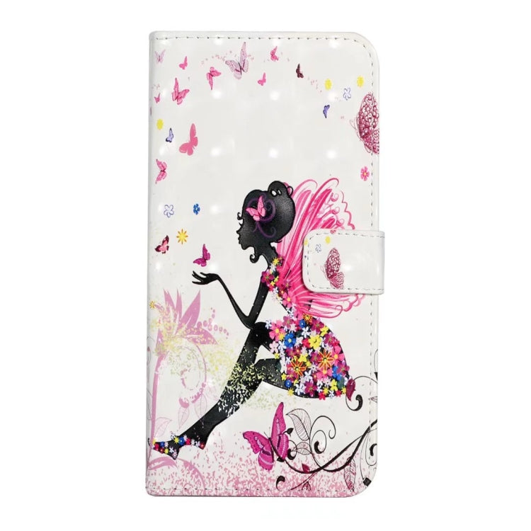 For Samsung Galaxy S25 5G Oil Embossed 3D Drawing Leather Phone Case(Flower Fairy)