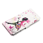 For Samsung Galaxy S25 5G Oil Embossed 3D Drawing Leather Phone Case(Flower Fairy)