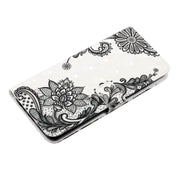 For Samsung Galaxy S25 5G Oil Embossed 3D Drawing Leather Phone Case(Lace Flower)