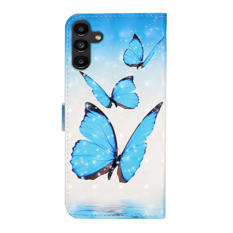 For Samsung Galaxy S25+ 5G Oil Embossed 3D Drawing Leather Phone Case(3 Butterflies)