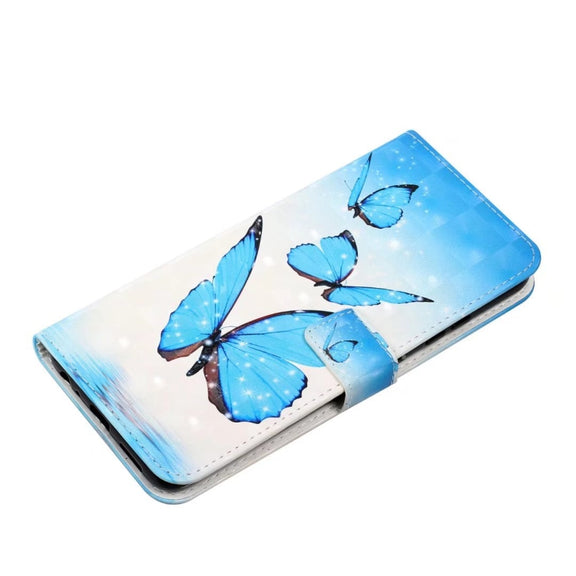 For Samsung Galaxy S25+ 5G Oil Embossed 3D Drawing Leather Phone Case(3 Butterflies)