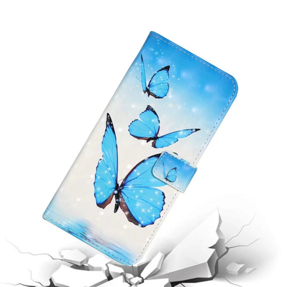 For Samsung Galaxy S25+ 5G Oil Embossed 3D Drawing Leather Phone Case(3 Butterflies)