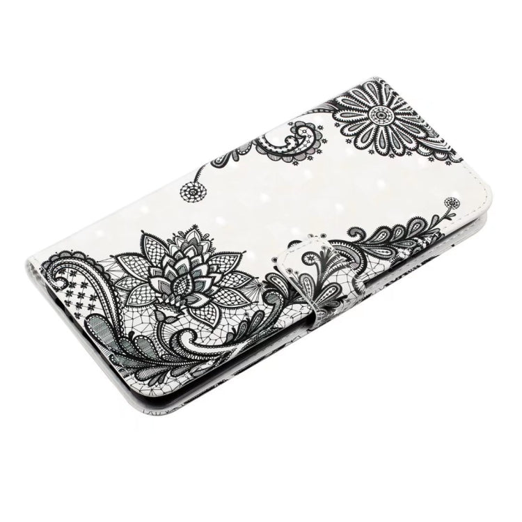 For Samsung Galaxy S25+ 5G Oil Embossed 3D Drawing Leather Phone Case(Lace Flower)