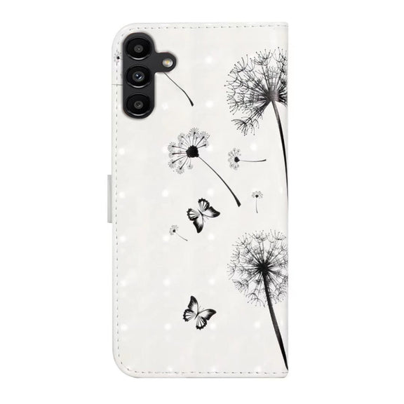 For Samsung Galaxy S25+ 5G Oil Embossed 3D Drawing Leather Phone Case(Couple Dandelion)