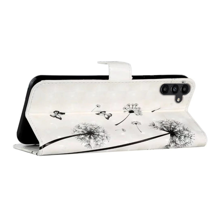 For Samsung Galaxy S25+ 5G Oil Embossed 3D Drawing Leather Phone Case(Couple Dandelion)