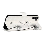 For Samsung Galaxy S25+ 5G Oil Embossed 3D Drawing Leather Phone Case(Couple Dandelion)