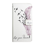 For Samsung Galaxy S25 Ultra 5G Oil Embossed 3D Drawing Leather Phone Case(Feather)