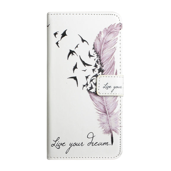 For Samsung Galaxy S25 Ultra 5G Oil Embossed 3D Drawing Leather Phone Case(Feather)