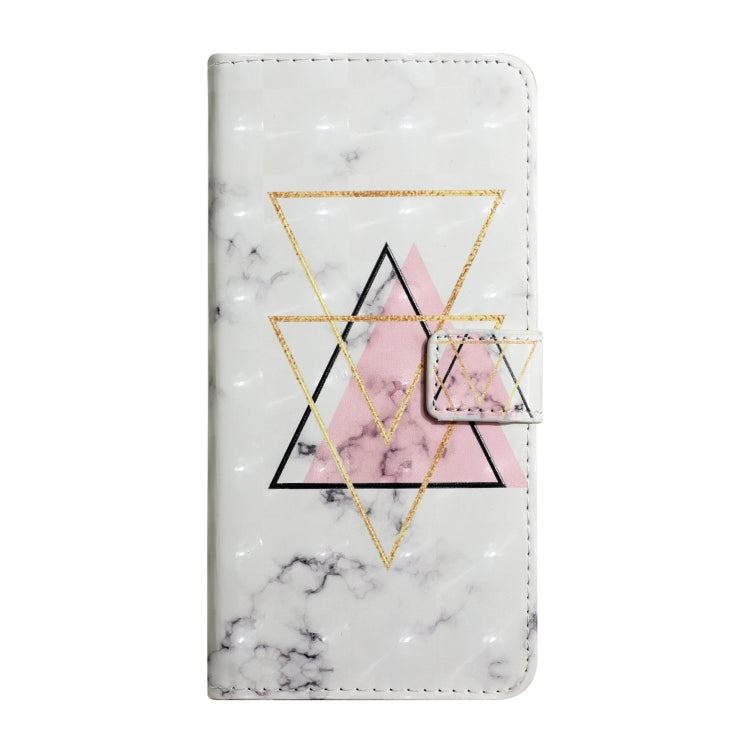 For Samsung Galaxy S25 Ultra 5G Oil Embossed 3D Drawing Leather Phone Case(Triangular Marble)
