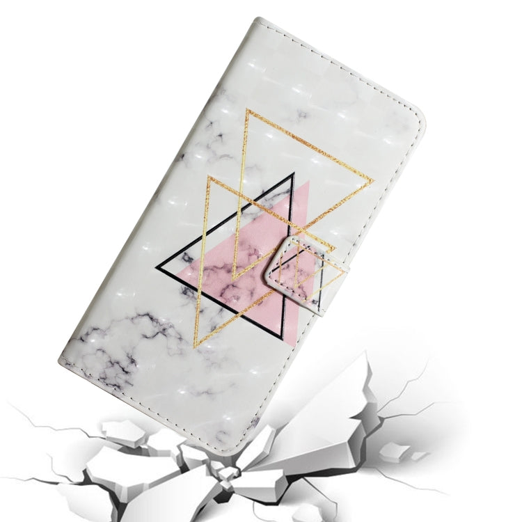 For Samsung Galaxy S25 Ultra 5G Oil Embossed 3D Drawing Leather Phone Case(Triangular Marble)