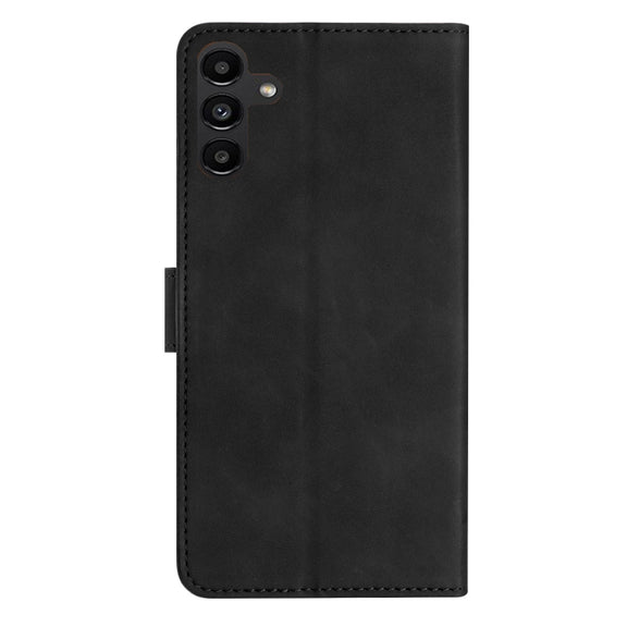 For Samsung Galaxy S25+ 5G Seven Butterflies Embossed Leather Phone Case(Black)