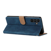 For Samsung Galaxy S25+ 5G Seven Butterflies Embossed Leather Phone Case(Blue)