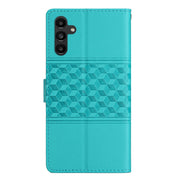 For Samsung Galaxy S25 5G Diamond Embossed Skin Feel Leather Phone Case(Blue)