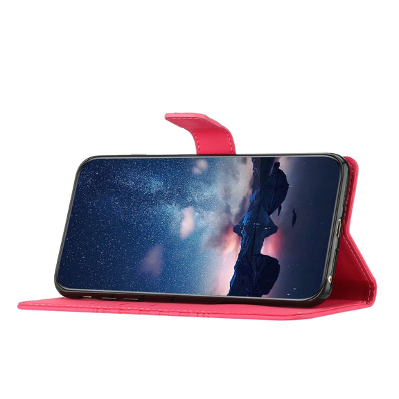 For Samsung Galaxy S25 5G Diamond Embossed Skin Feel Leather Phone Case(Red)