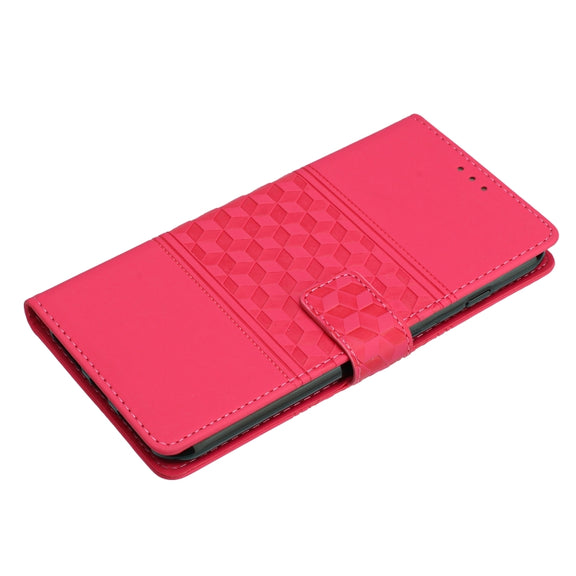 For Samsung Galaxy S25+ 5G Diamond Embossed Skin Feel Leather Phone Case(Red)