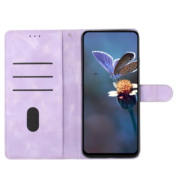 For Samsung Galaxy S25 5G Flower Butterfly Embossing Pattern Leather Phone Case(Purple)